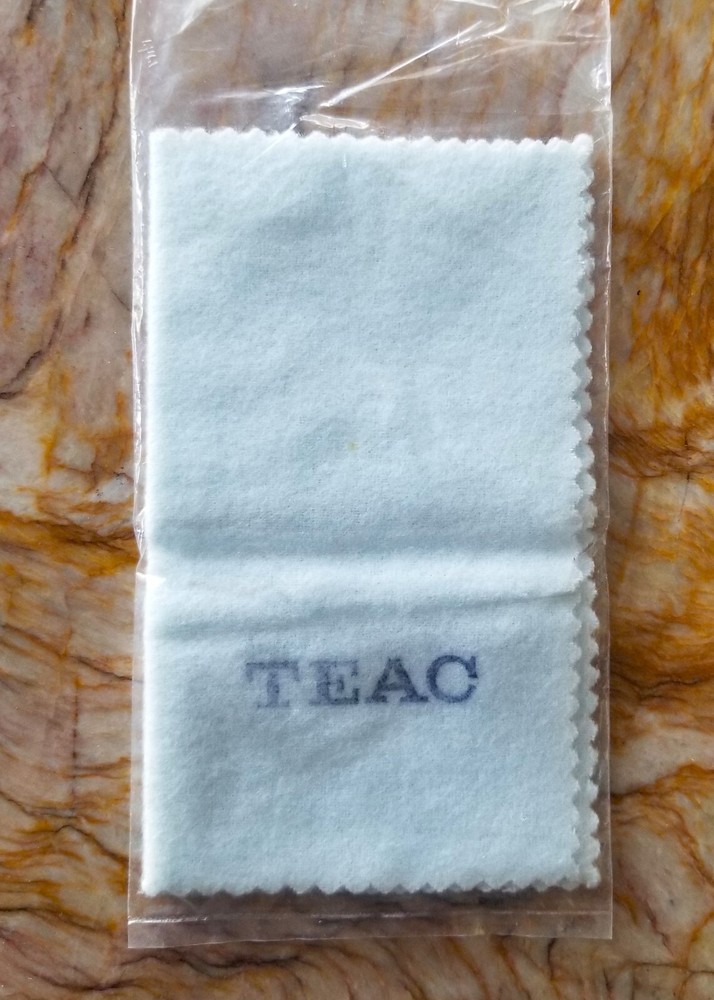 Vintage TEAC Microfiber Dust Cloth ~ Blue ~ Never used