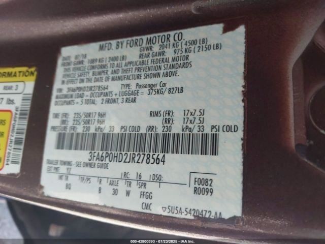 FUSION 2018 Air Shutter 736963