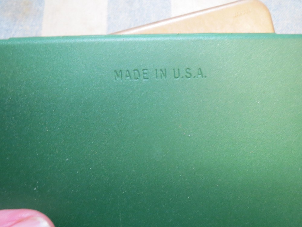 2 Older Hinged Plastic Fly Boxes Cabelas and ?