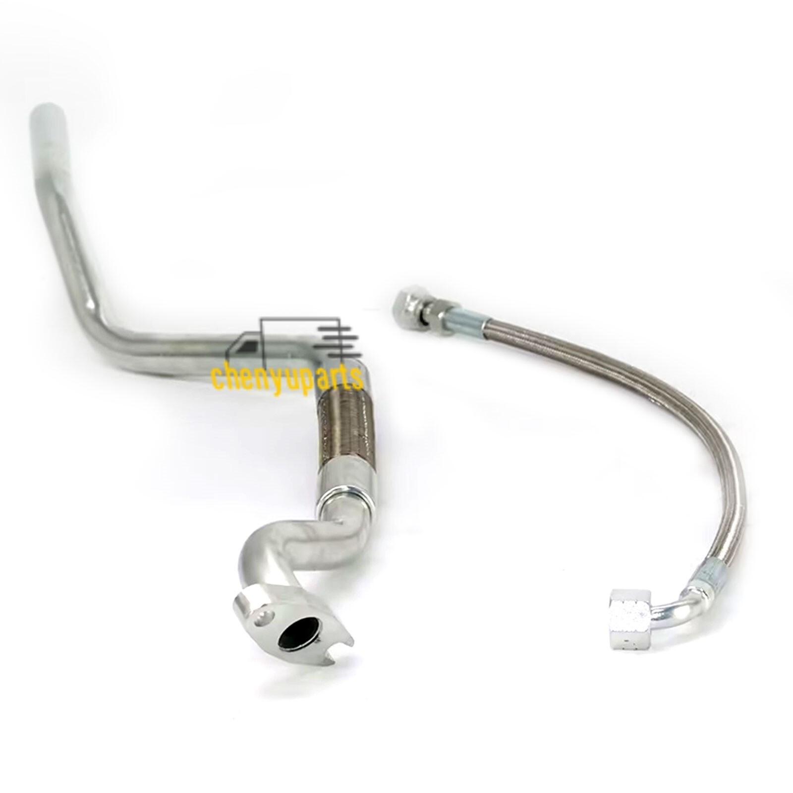 New Cummins ISX CM570 Turbocharger Feed And Drain Line Oil Pipe Kit w/Connector