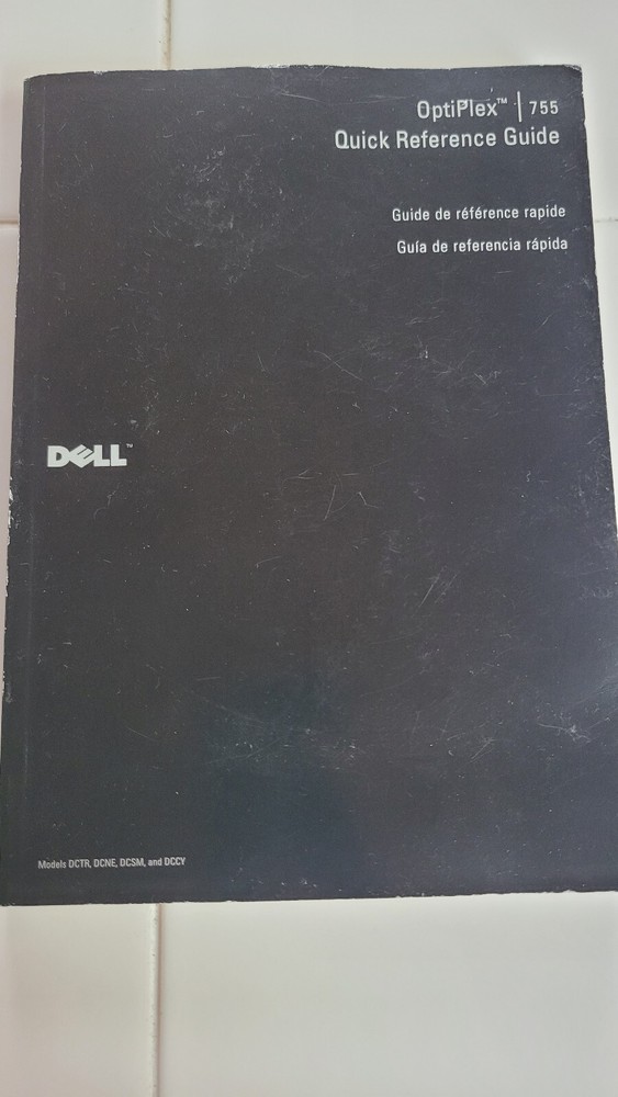 DELL OPTIPLEX 755 COMPUTER QUICK REFERENCE GUIDE