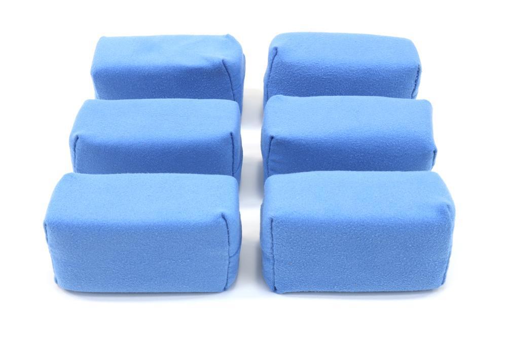 6 PACK Microfiber Suede Coating Applicator 3.5" x 2.5" x 1.5"