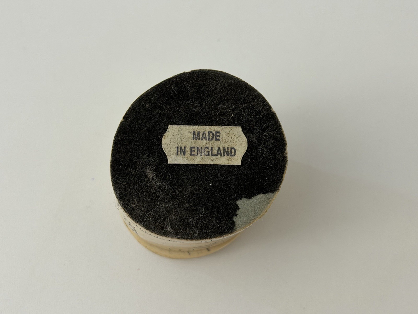 Wells Fargo Scrimshaw Stamp Dispenser with Lid Vintage Stamp Holder