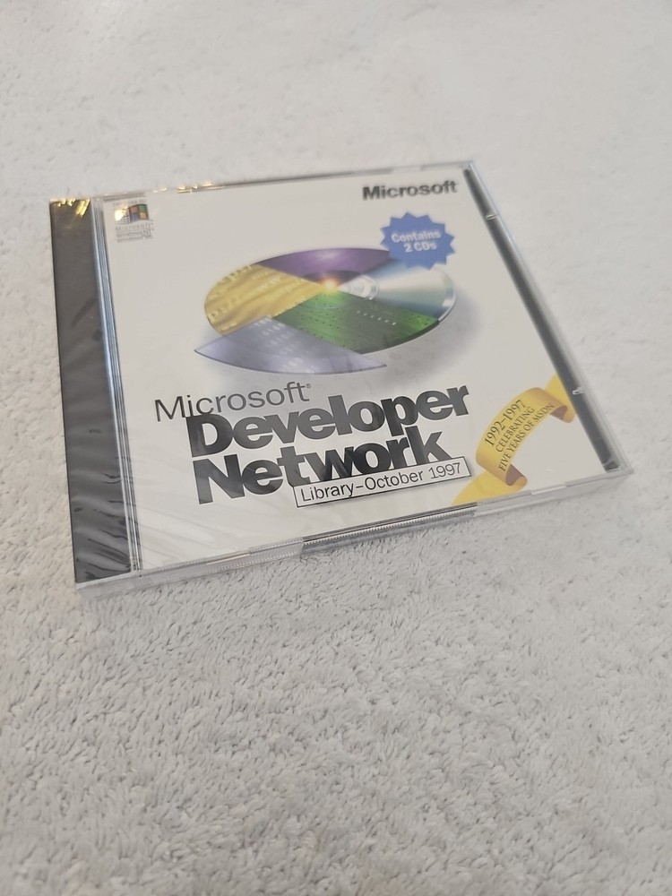Microsoft Developer Network Library October 1997 2 CDs Brand New Sealed