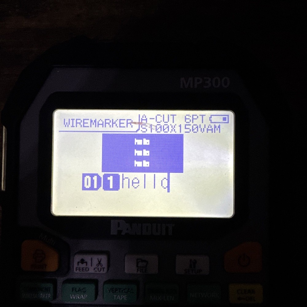 Panduit MP300 Portable Label Printer 360 DPI Thermal Transfer
