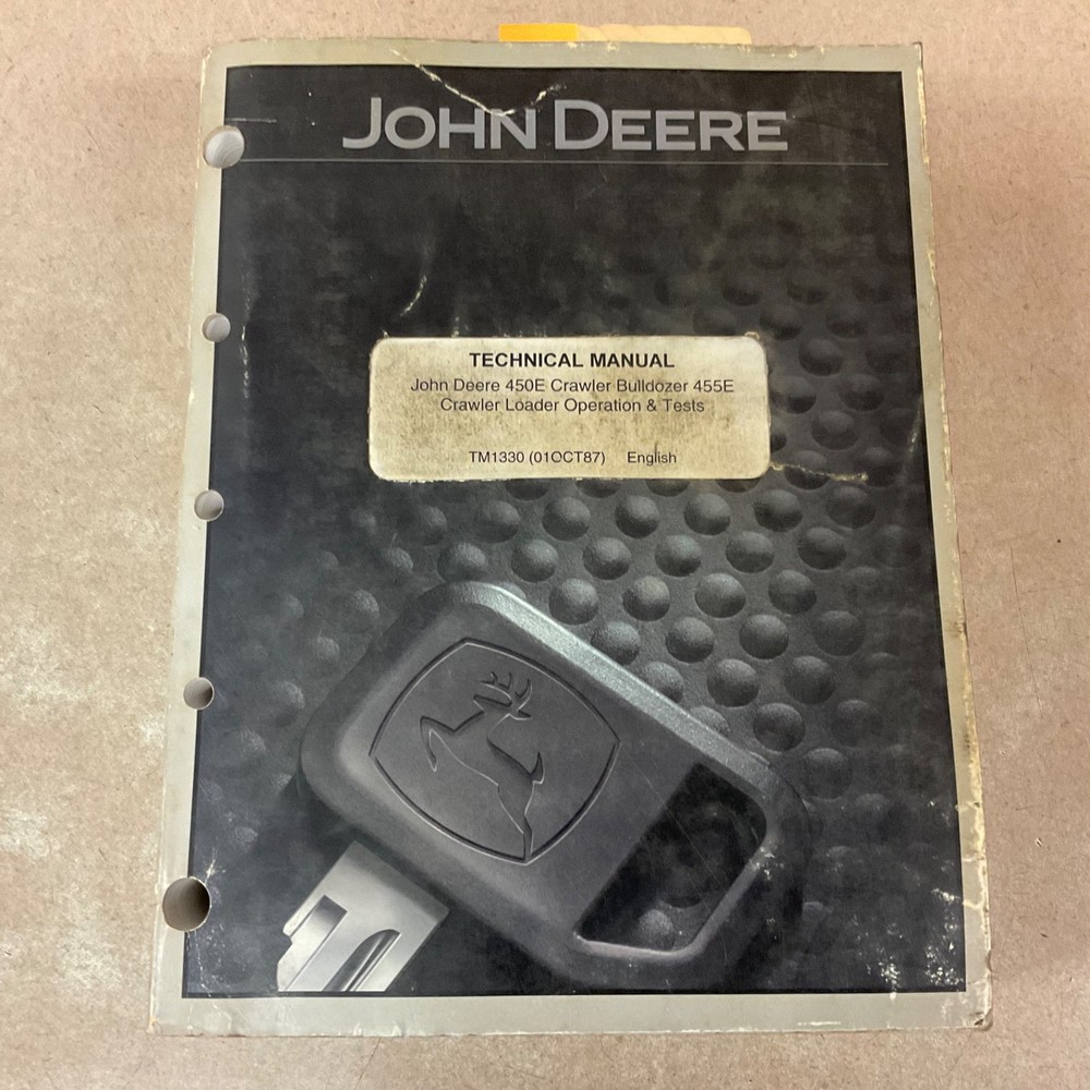 John Deere 450E 455E TECHNICAL O&TEST SERVICE MANUAL CRAWLER DOZER LOADER TM1330