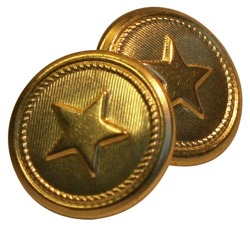 Shoei 03-865 Replacement Star Buttons with Posts in Gold