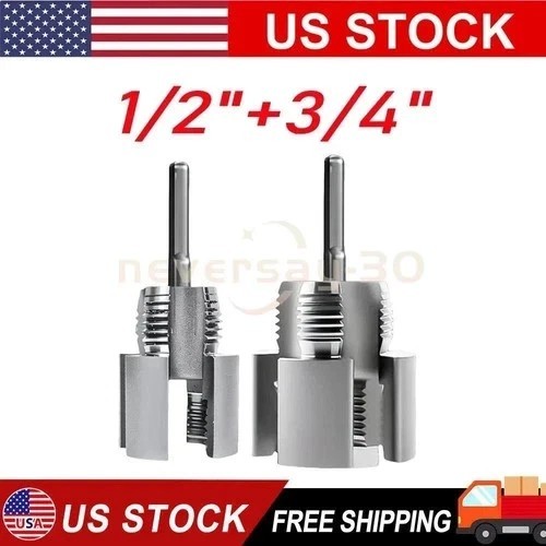 2pcs Integrated Internal & External Pipe Threading-Tool,PVC Pipe Threader Kit