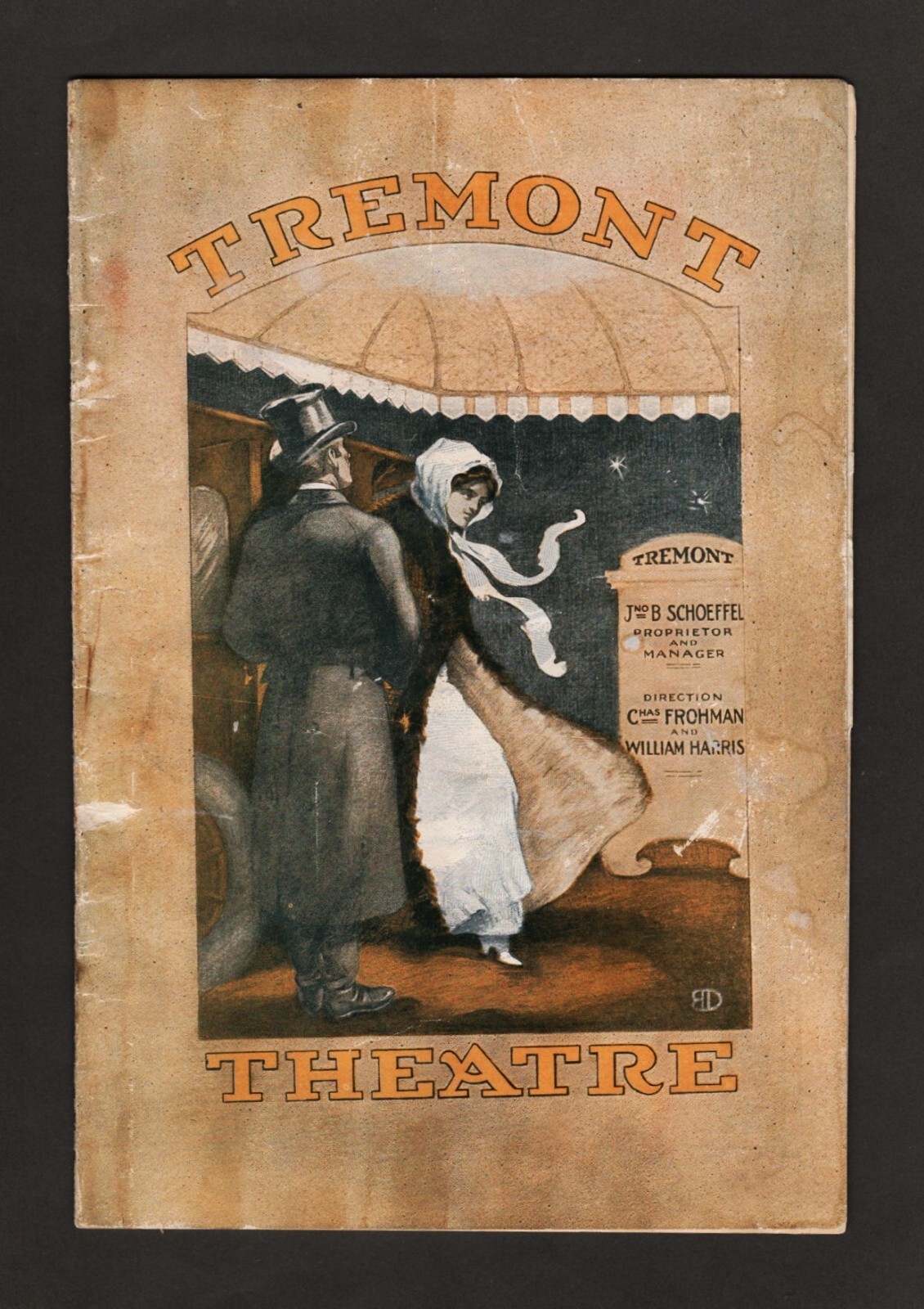 Fanny Brice (Debut) "ZIEGFELD FOLLIES of 1910" Bert Williams 1911 Boston Program