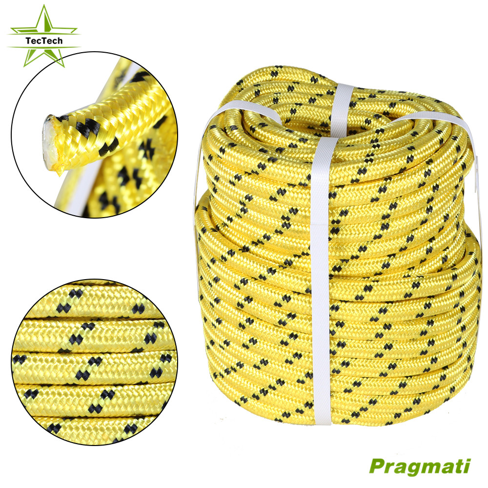 Garden Braided Polyester Arborist Rigging Pulling Rope 1/2in ×200ft 6180lbs