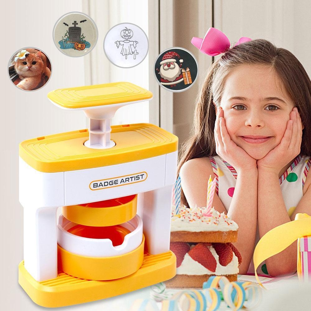 DIY Pin Badge Button Maker Gift Button Maker Machine Keychain For Christmas P8
