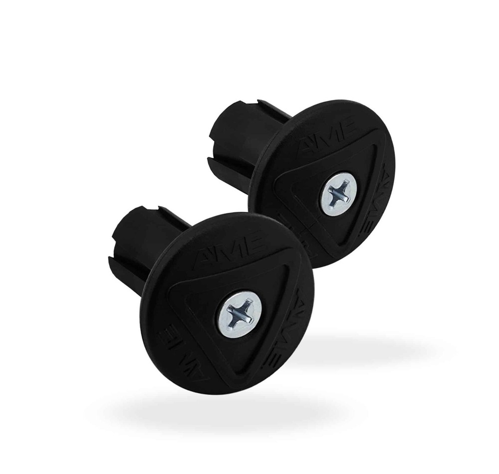AME Grip Savers Bicycle Handlebar Bar Ends (PAIR) - BLACK