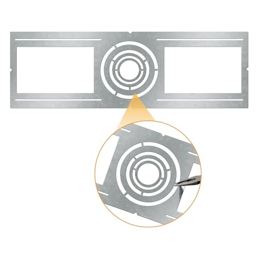 20 Pieces Construction Mounting Plate Bracket with Centered Symmetric