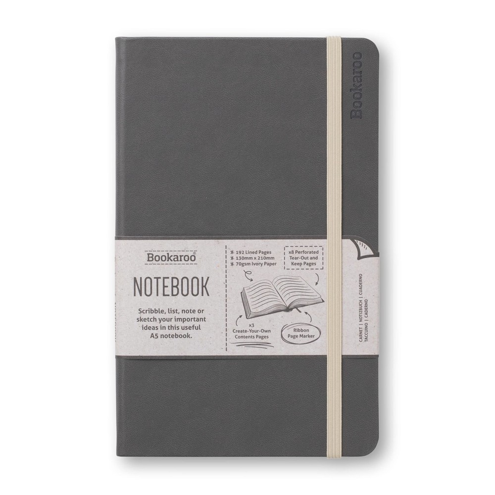 IF Bookaroo Notebook A5 Journal - Charcoal