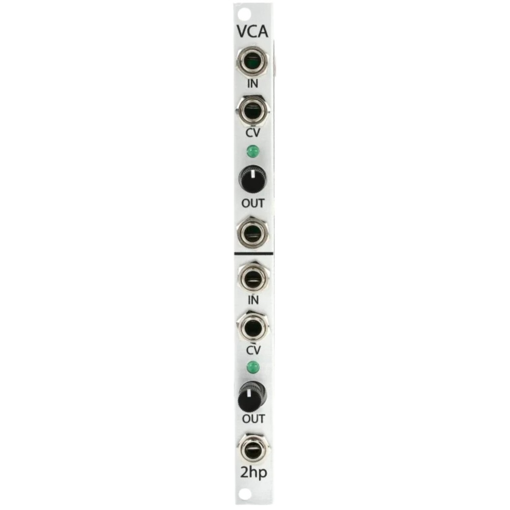 2hp VCA Dual Linear VCA Eurorack Synth Module, Silver