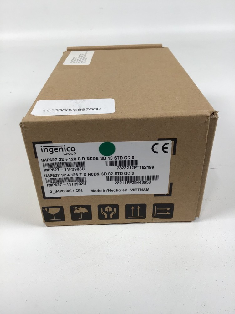 Ingenico IMP627-11P3903U Wireless POS Terminal Barcode Scanner Card Reader ~