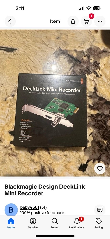 Blackmagic Design DeckLink Mini Recorder HD