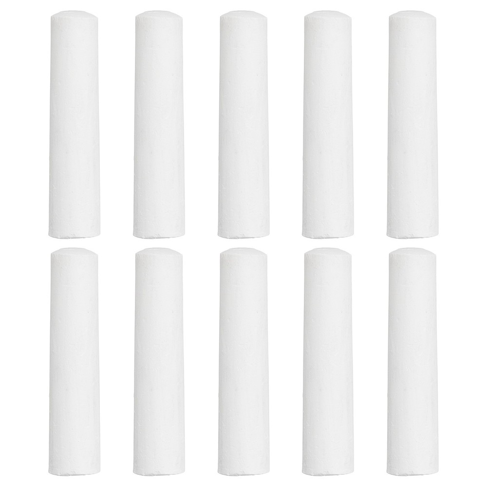 20 Pieces Powder Free Chalk, Large Solid Outdoor White Chalk