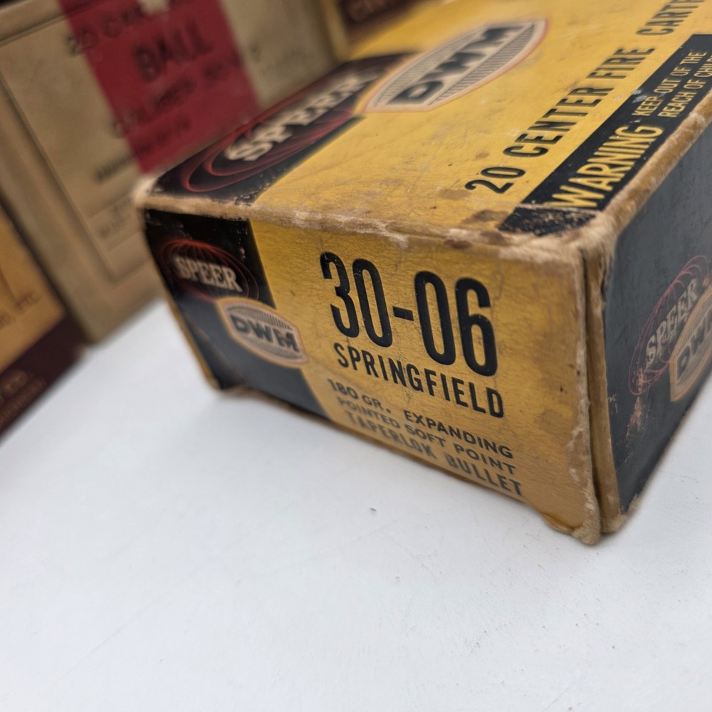 Vintage Empty Ammo Boxes For Display