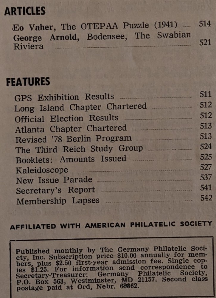 German Postal Specialist Dec 1977 Christmas Issues Bodensee Swabian Riviera