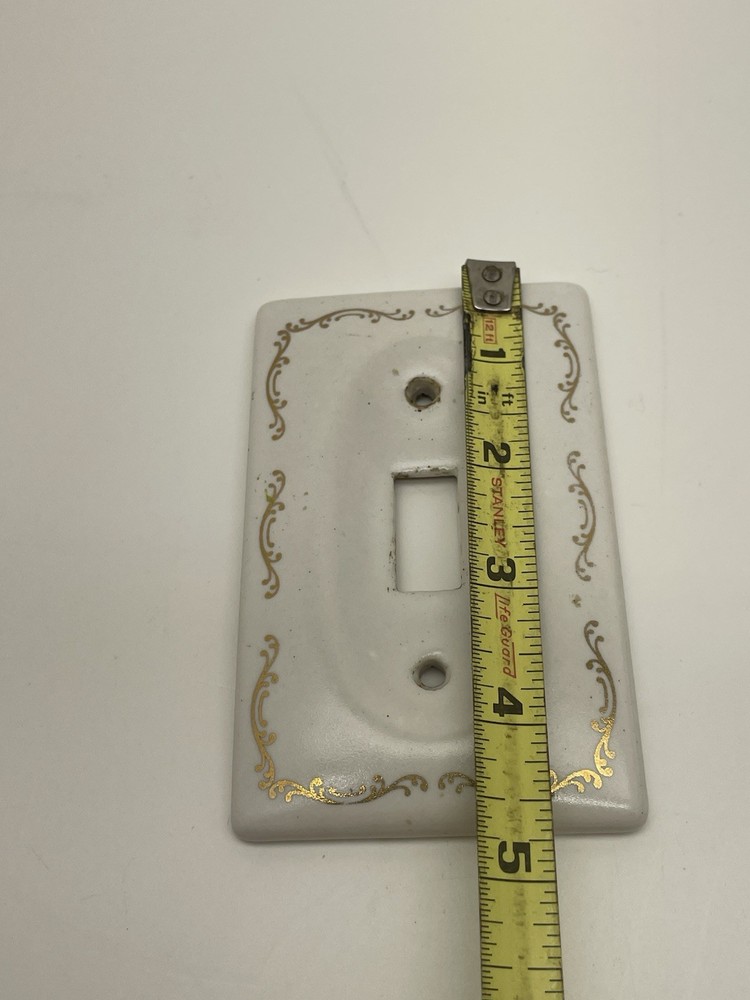Vintage Porcelain Switch Plate