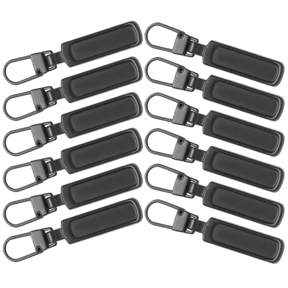 12 Pcs Replacement Zippers Accessories Backpack Pulls Detachable Heads