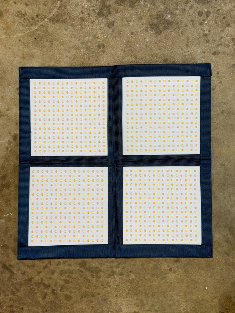 Intellytech LC-160 LiteCloth 2x2 LED Light Foldable Flexible Mat Panel with Case