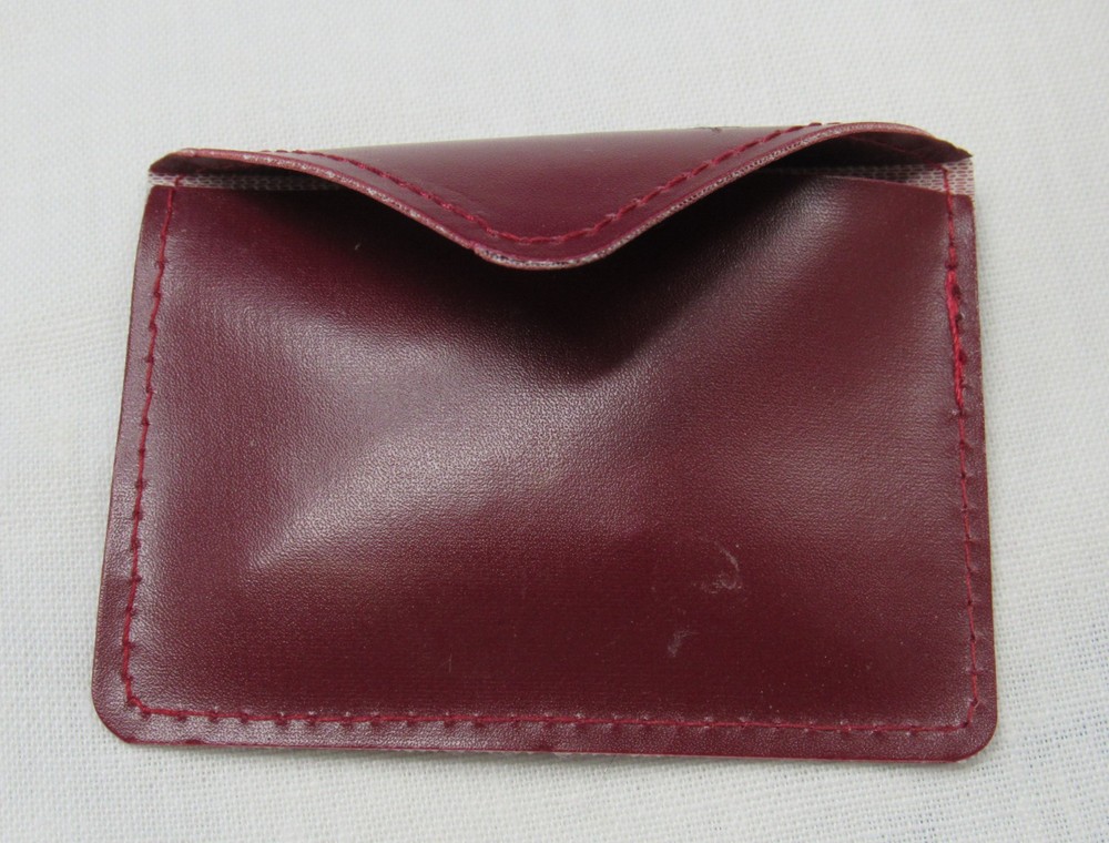 Vintage Rosary - Red Flat Plastic Bead with case - Preowned (19)