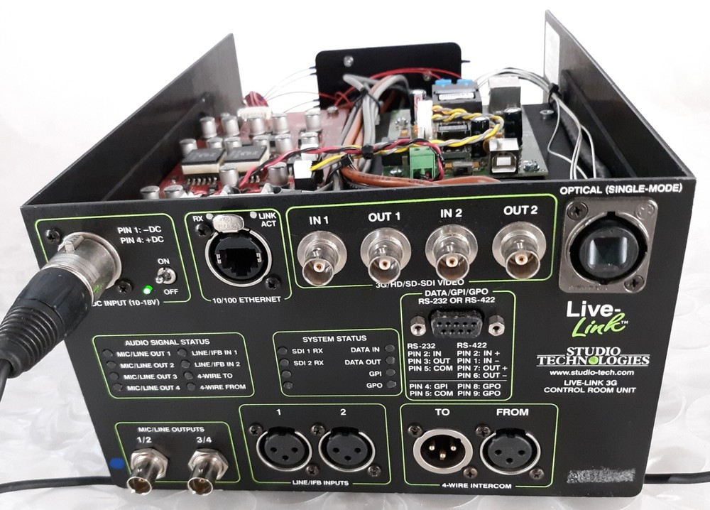 Studio Technologies LL3GCR-032 3G Control Room Unit  NO AC & TOP Cover *TESTED*