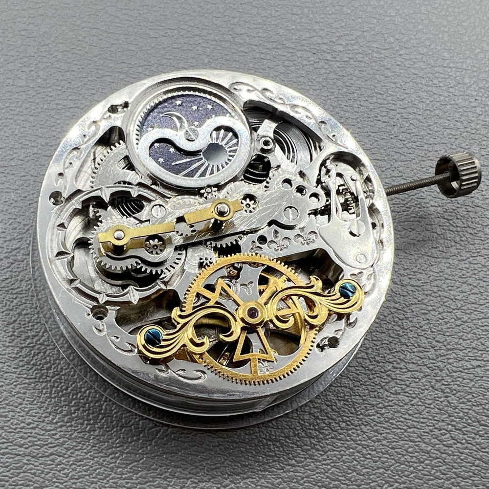 Hangzhou Mechanical Automatic Movement with Hollow Double Spring Winding