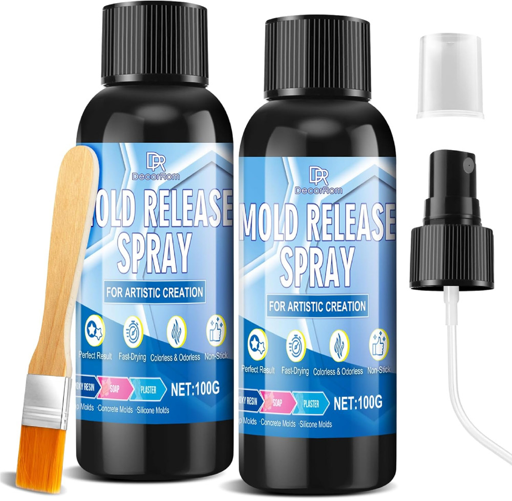 Mold Release Spray, 7oz Silicone Mold Release Spray, Water Based Fast Drying Odo