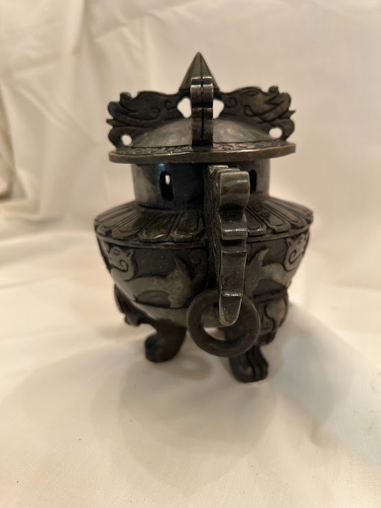 Antique Bronze Chinese Incense Burner Censor