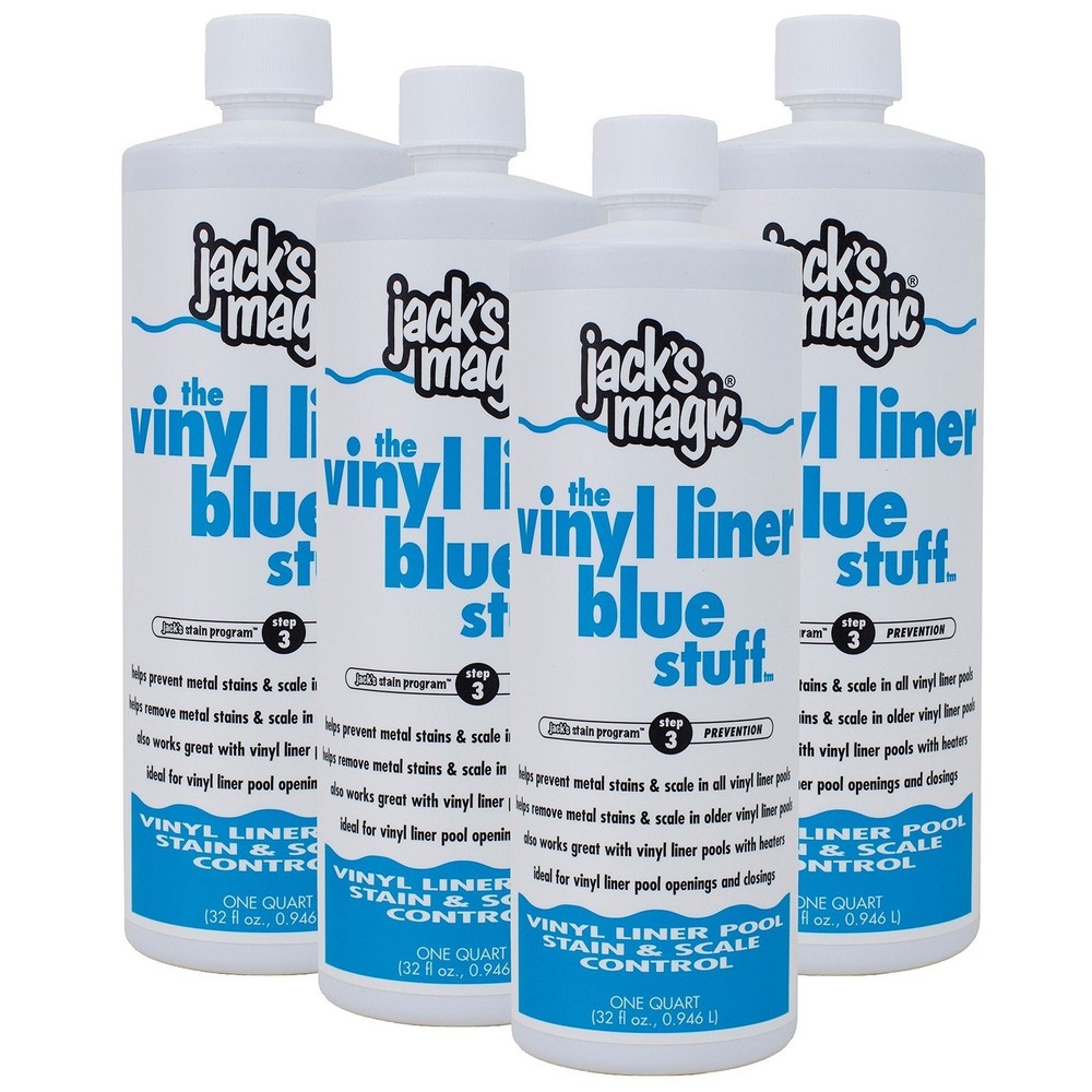 Jack's Magic The Vinyl Liner Blue Stuff (1 qt) (4 Pack)
