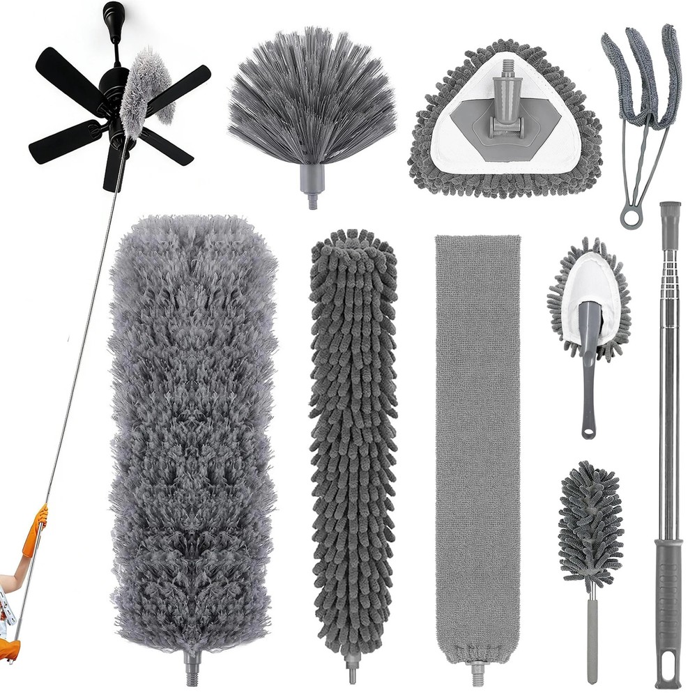 GARITIN Dusters for Cleaning with 84" Extension Pole