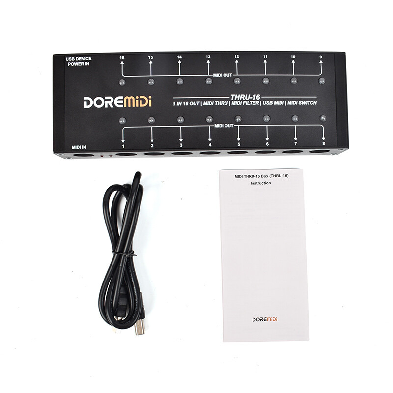 DOREMiDi MIDI THRU-16 Box Filter and Switch Controller