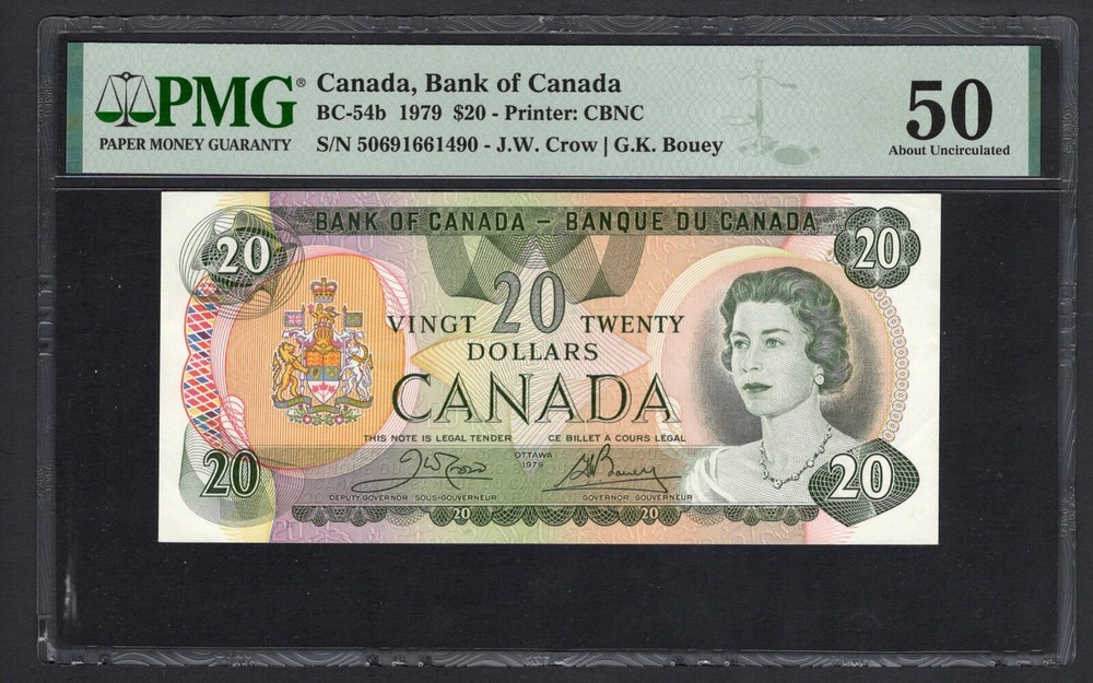 Canada 20 Dollars 1979 BC-54b About Uncirculated
