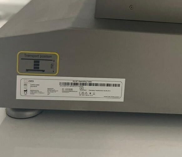 Famed Operating Table, Electric Model: SU-07
