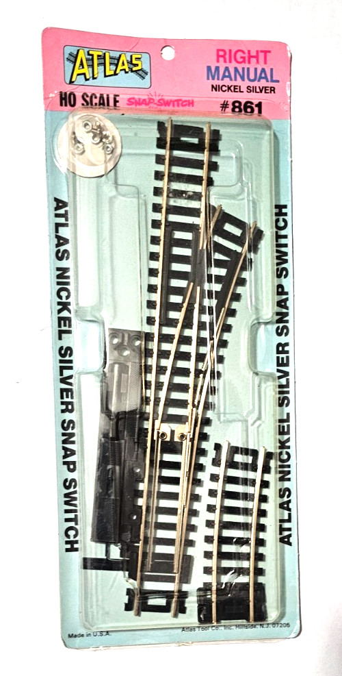 HO Scale - Atlas Right Manual Snap Switch #861 - NEW!