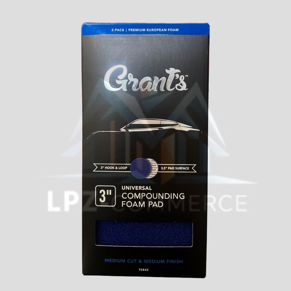 GRANT'S 3 in. Universal Compounding Foam Pad, 2-Pack