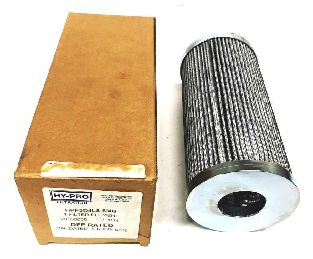 HY-PRO Hydraulic Filter Element HPF5D4L8-6MB NOS