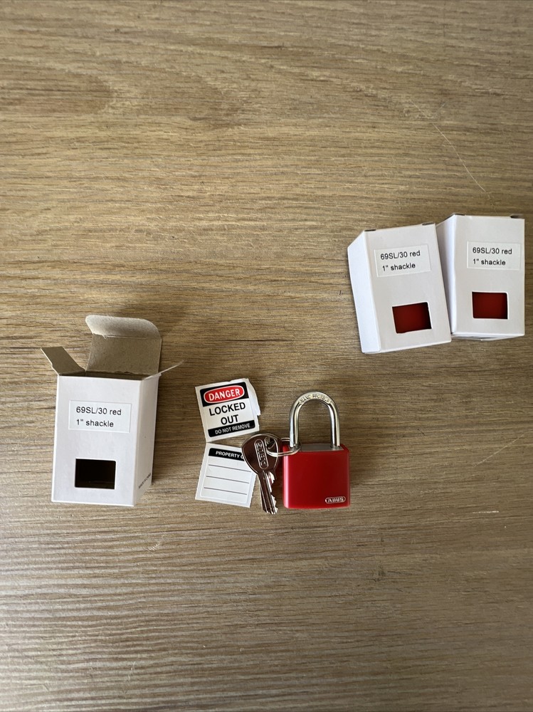 ABUS 69SL/30 Red (3 Pack)