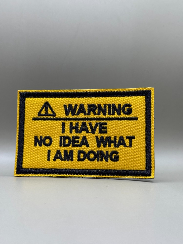 Tactical Morale Patch, Hook & Loop Military I have no idea what im doing, gift