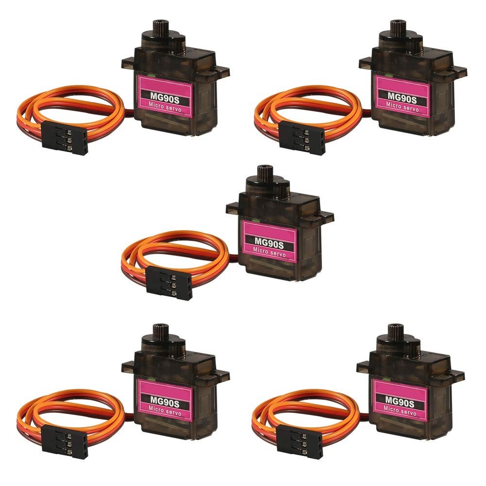 5PCS MG90S Servo Micro 9G Motor Geared Smart...