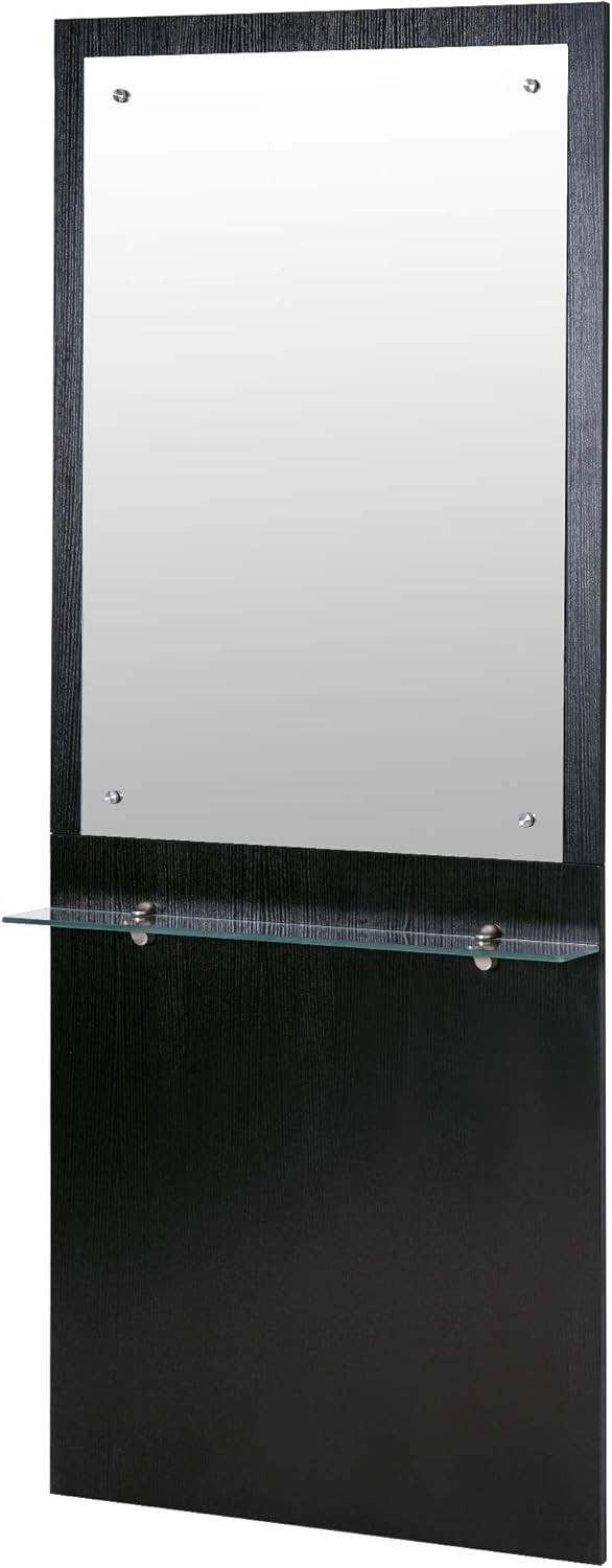 Modern Wall Mount Styling Station with Mirror, Simple Makeup Barber Station 3016