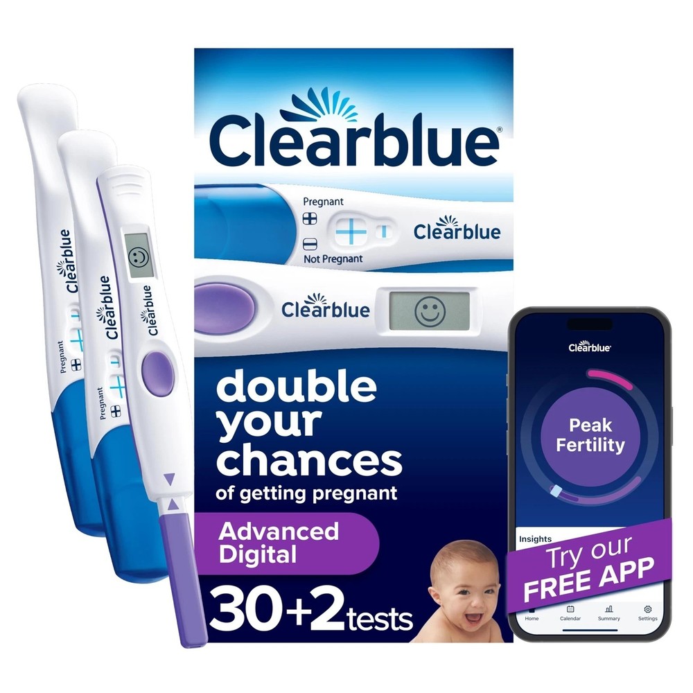 Clearblue Advanced Digital Ovulation Test Kit - (30 + 2) Tests