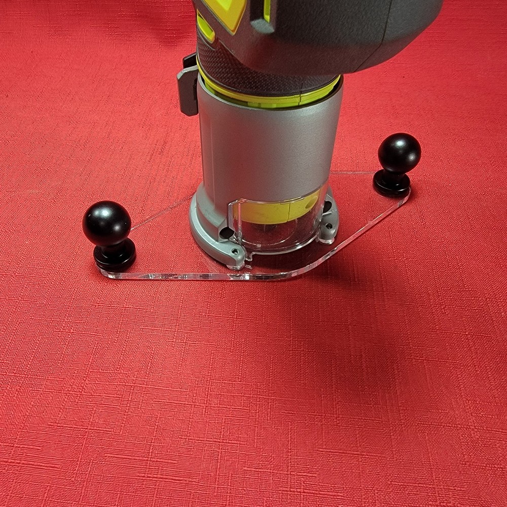 Ryobi Compact Trim Router Clear Precision Base Plate -Woodwork-Pattern