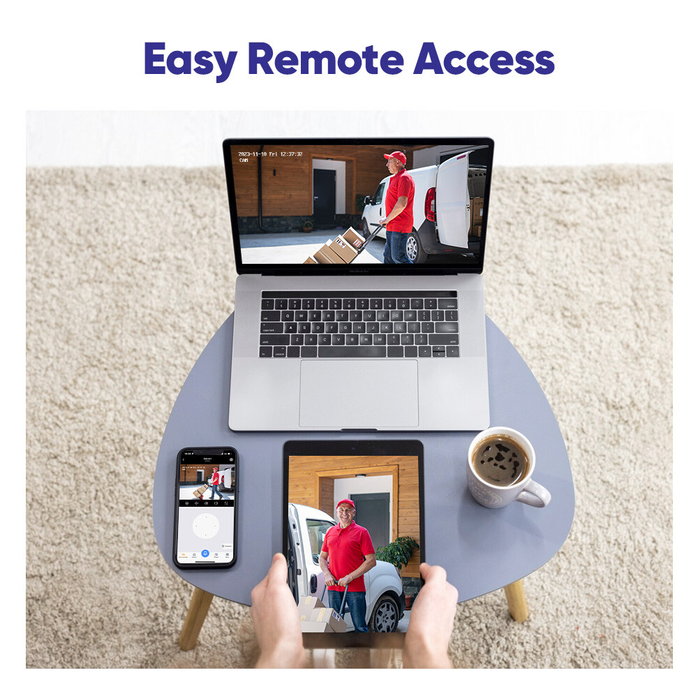 SANNCE Wireless 3MP Security Camera System 5MP 8CH NVR Two-Way Audio Recording