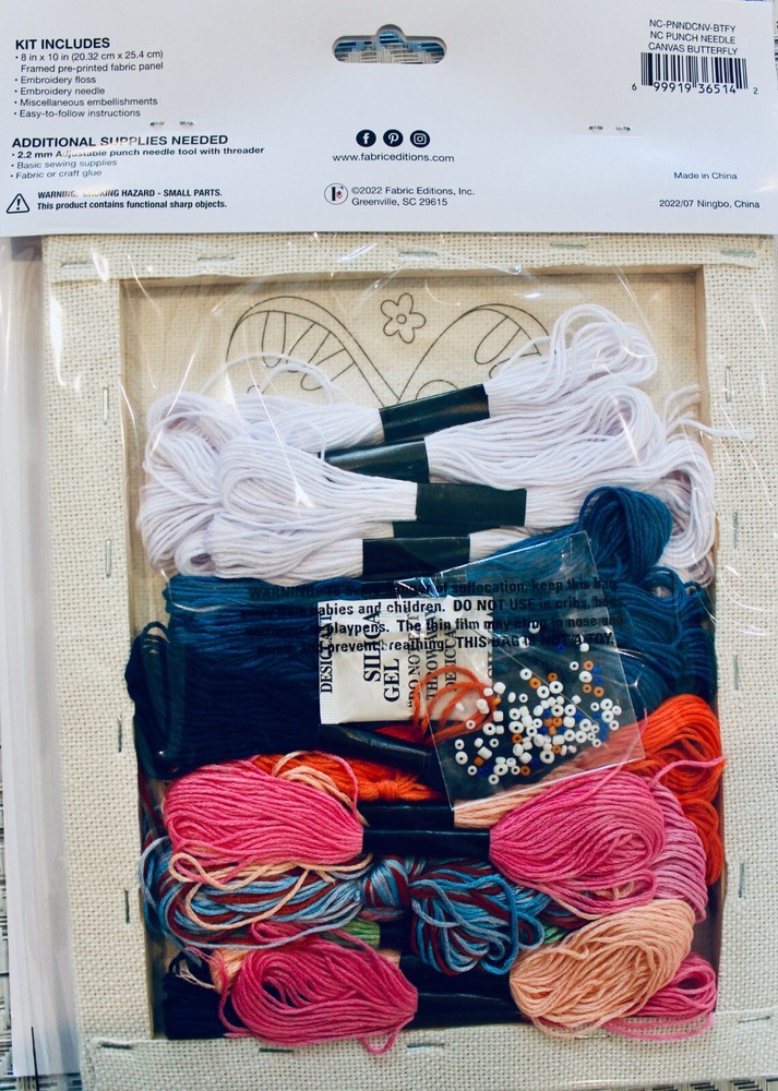 Needle Creations Punch Needle Kit BUTTERFLY