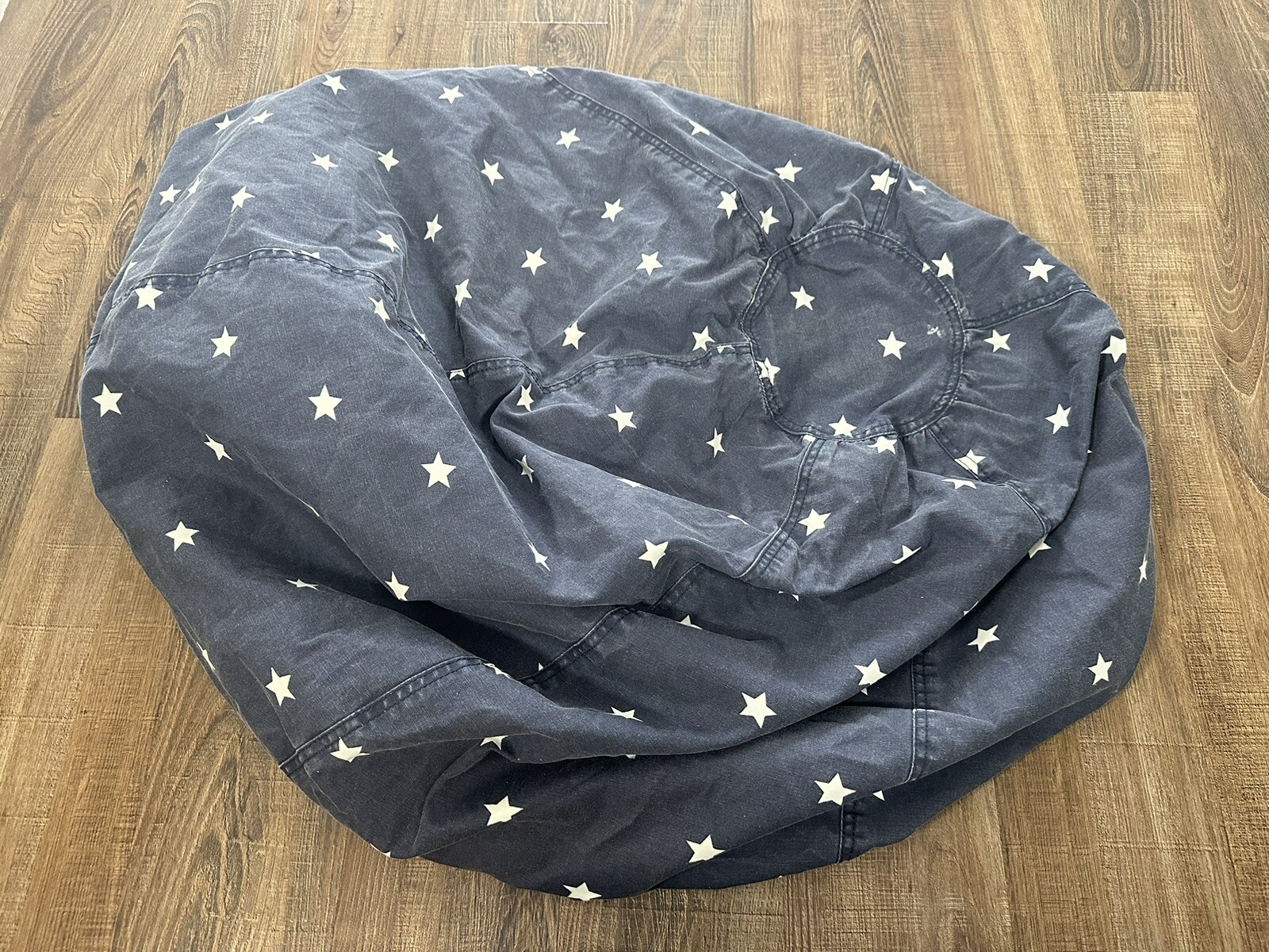 Pottery Barn Kids Anywhere Beanbag Navy Glow-in-the-Dark Stars Slipcover