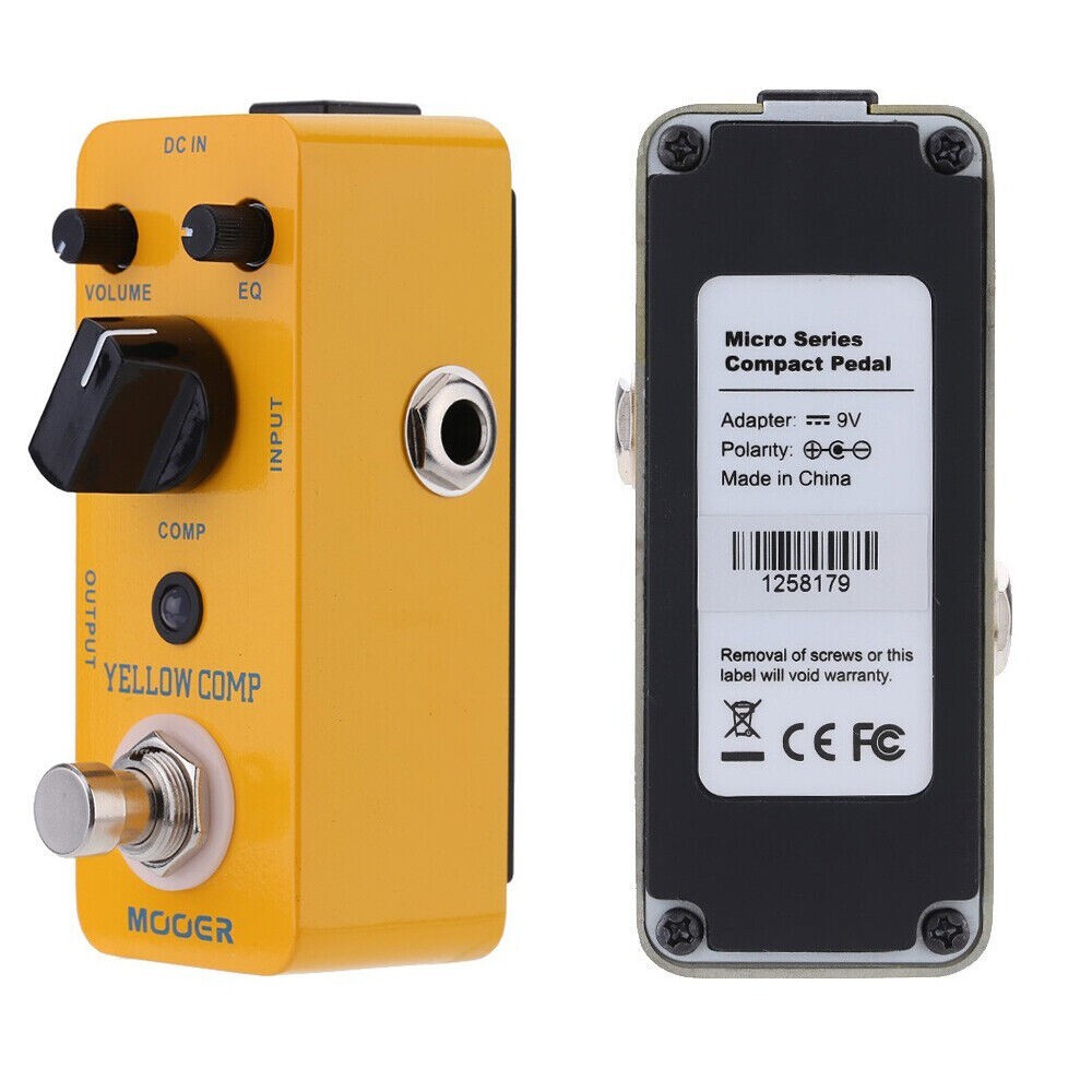 Mooer Yellow Comp Optical Compressor Micro Guitar Effect Pedal New!